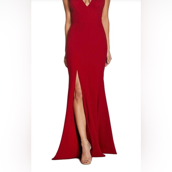 NWT Dress the Population Sandra Maxi Garnet Medium - Picture 1 of 15